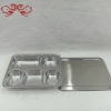 DF99121304 stainless steel plate, square thickened and deepened with lid, children and students lunch box tableware, compartmentalized plate, DF TRADINGHOUSE Specification image